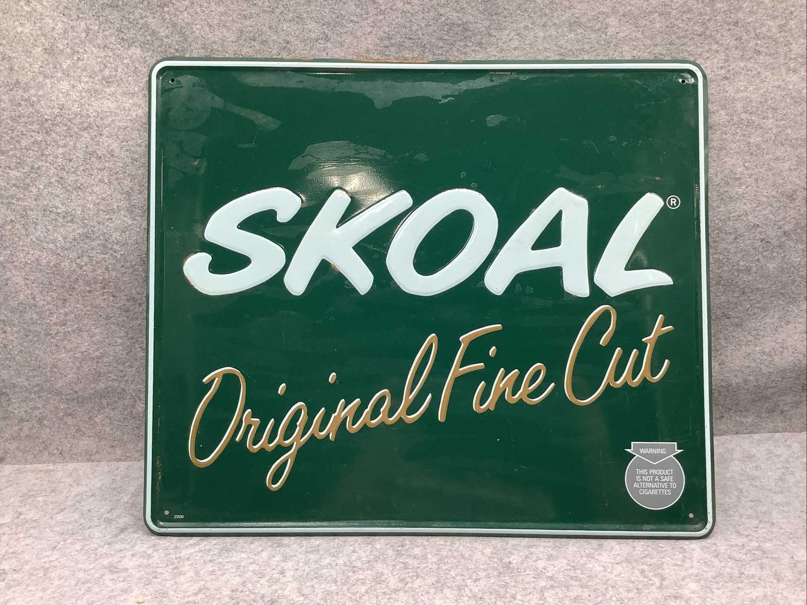 Green Skoal Original Fine Cut Sign