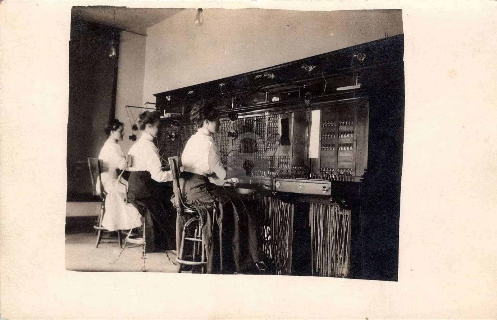 Emporia KS Kansas Telephone Exchange Operators RPPC Photo Postcard COPY