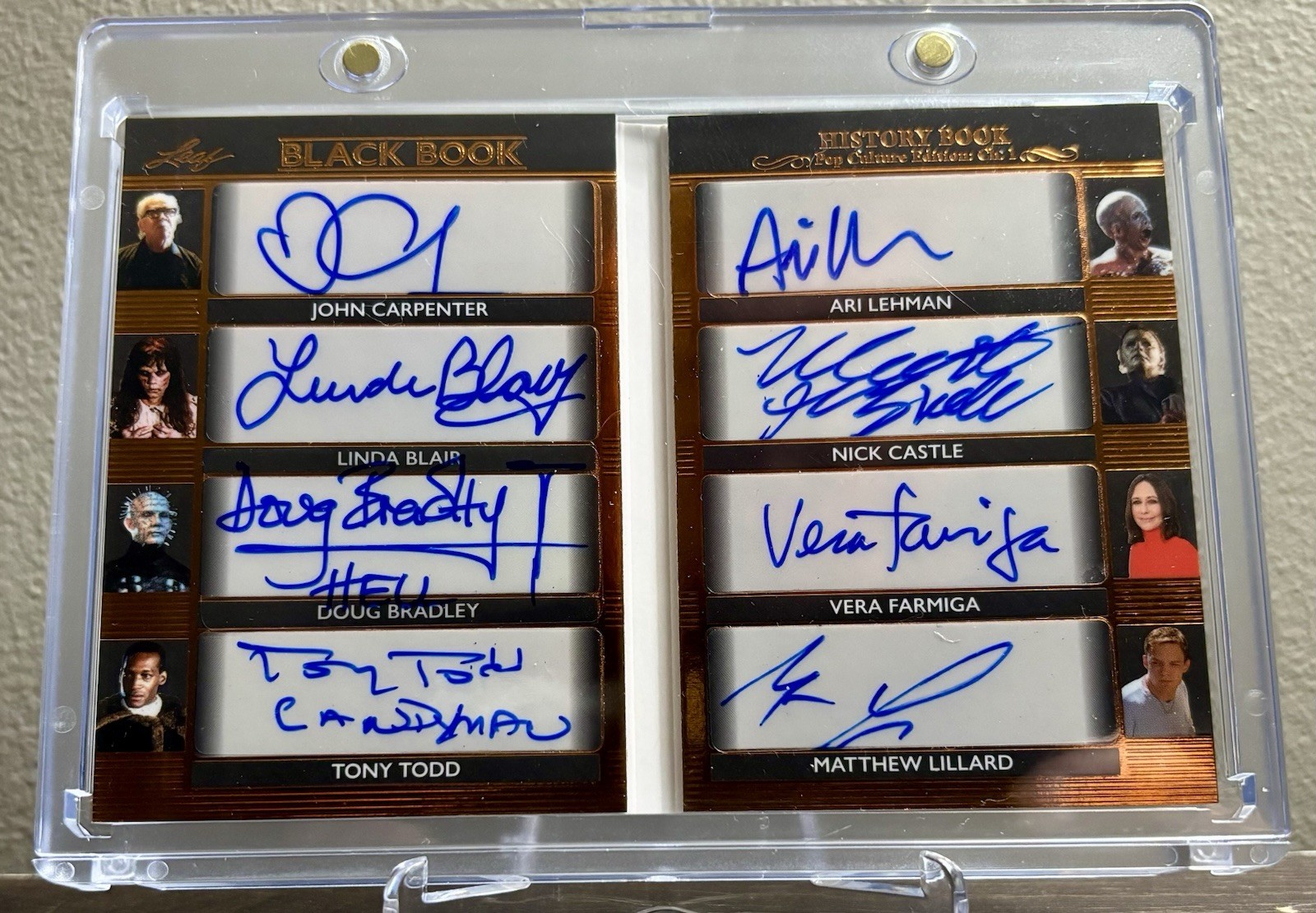 2024 Leaf History Book John Carpenter Doug Bradley Lillard Tony Todd /15 Auto