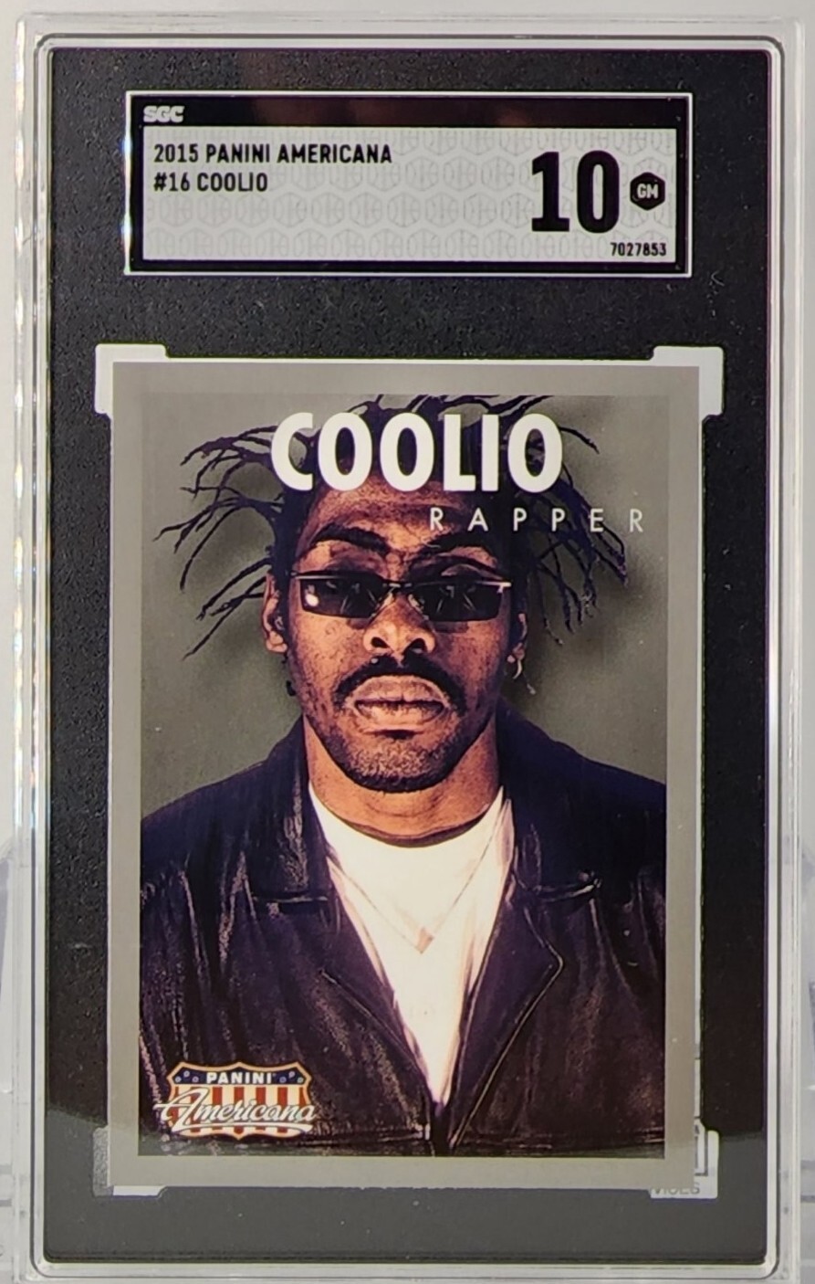 Coolio 2015 Panini Americana #16 SGC 10 GEM MINT Gangsters Paradise RIP