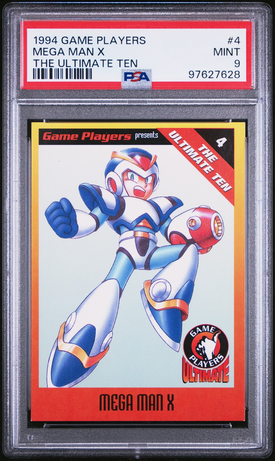 1994 GAME PLAYERS THE ULTIMATE TEN #4 MEGA MAN X PSA 9