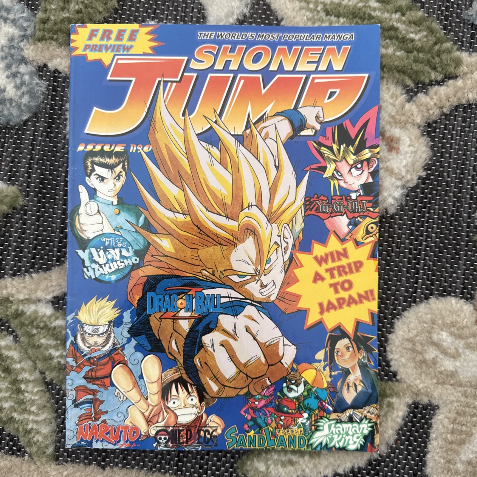 Shonen Jump #0 2002 Viz Comics Dragon Ball Z One Piece Yu-Gi-Oh Naruto & More