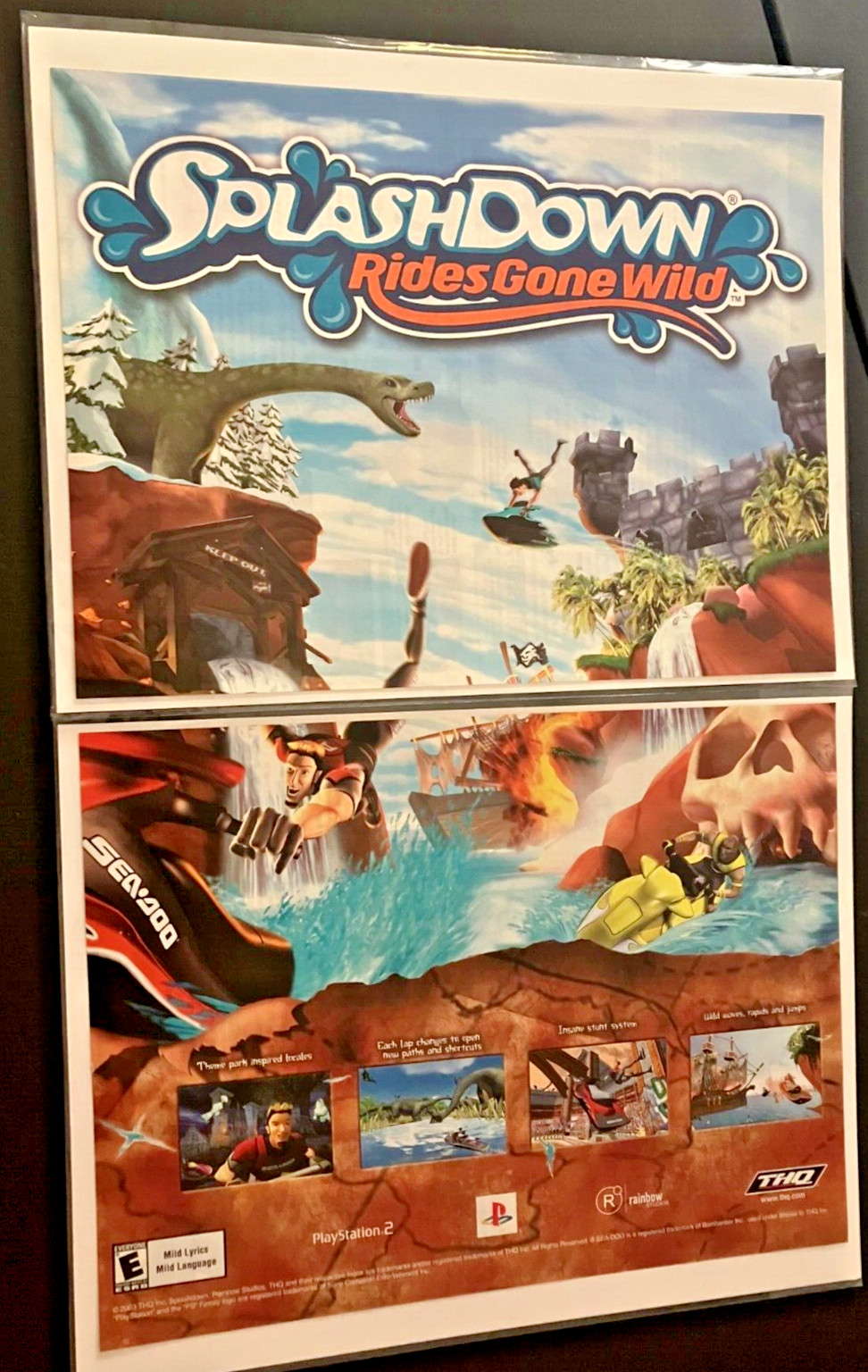 Splashdown: Rides Gone Wild - Vintage Gaming Print Ad / Wall Art - Sea-Doo  MINT