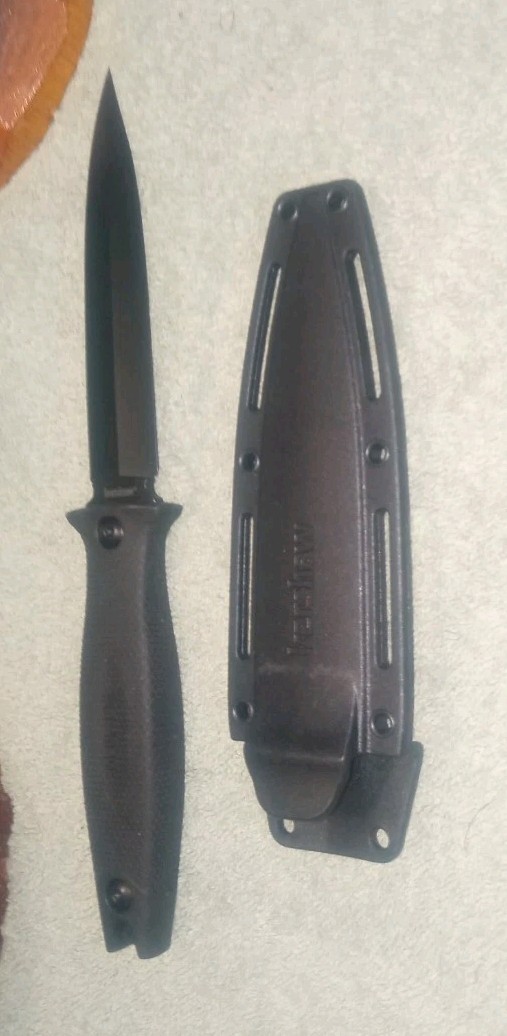 KS Secret Agent Boot Knife*8cr13mov*EDC*Single Edge*Survival*Tactical*