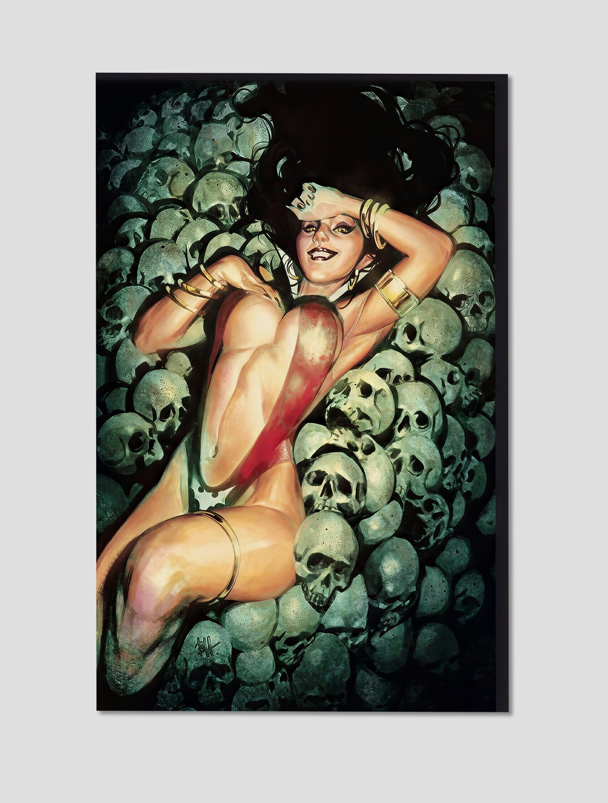 Vampirella vs Superpowers 1 Virgin Variant Giclee Print Poster 11x17 Goth Art