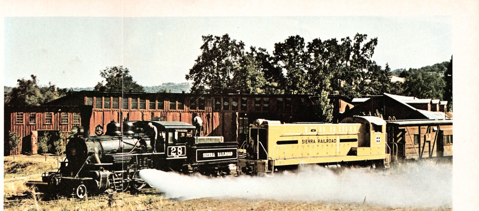 2-8-0 Consolidation Locomotive #28 Sierra Railroad Movies & TV Star Mag Excerpt