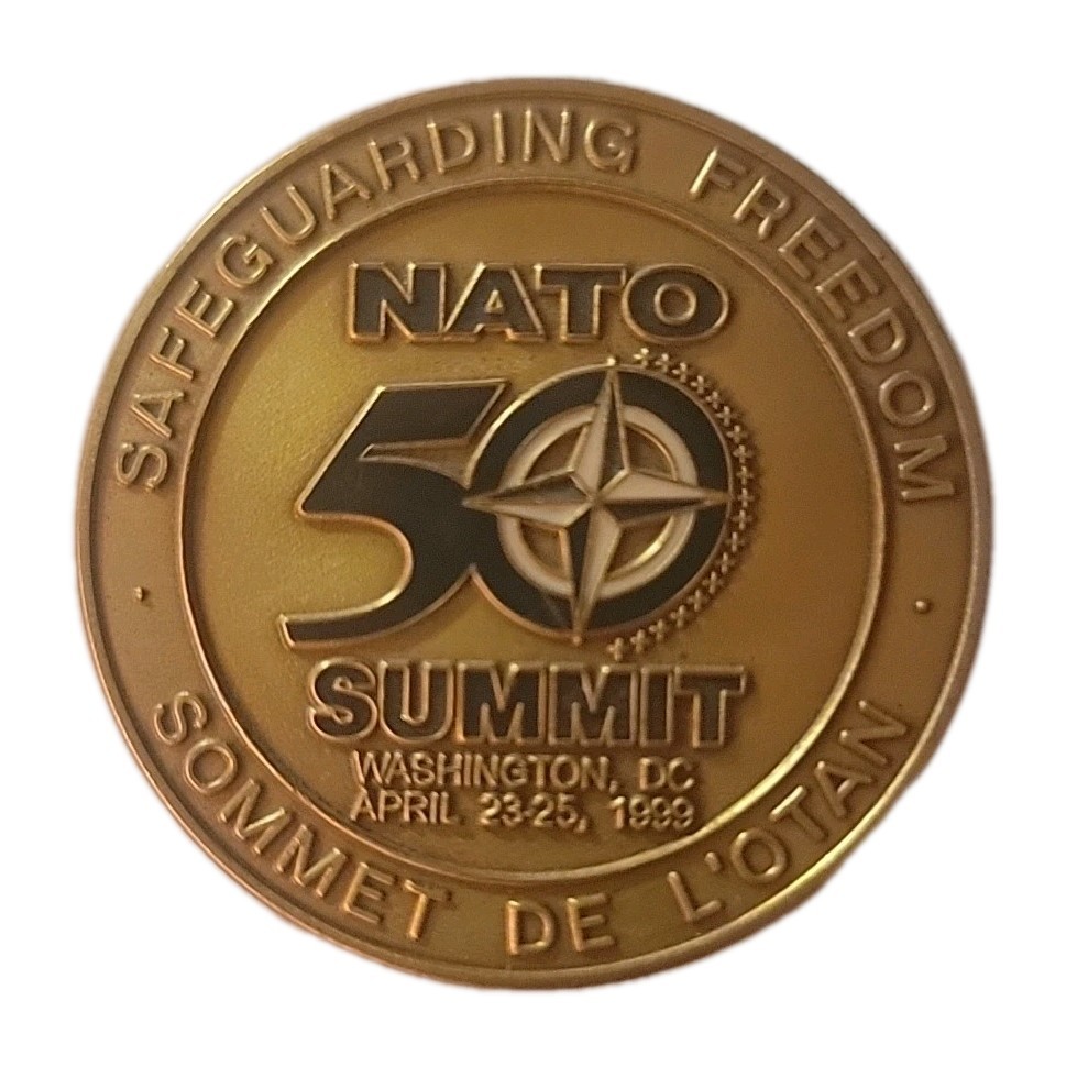 NATO  50th Anniversary SUMMIT  1999 --- Washington, D.C. -- CHALLENGE COIN