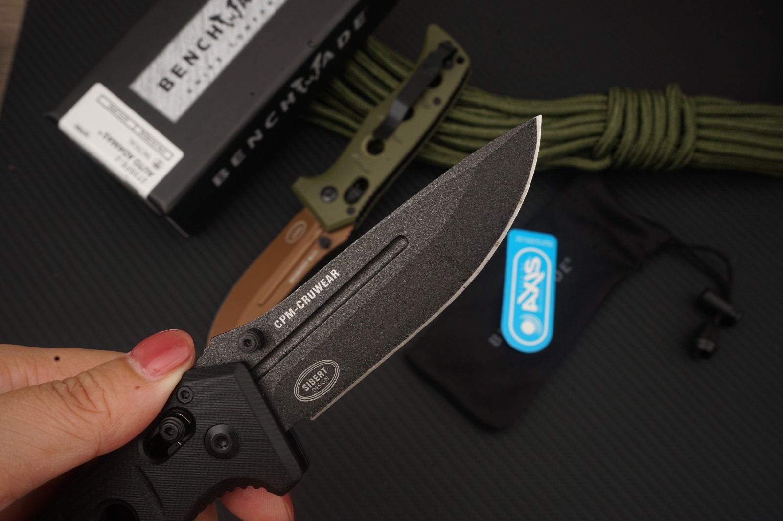 Benchmade 273GY-1 Mini Adamas AXIS Lock CPM-CruWear G10 Tactical EDC Knife
