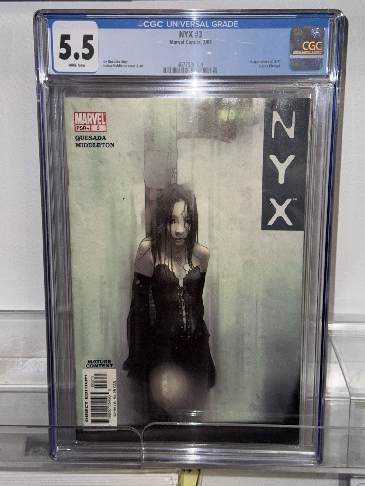 NYX #3 CGC White Pages - 1st Appearance of Laura Kinney X-23 (Marvel, 2004)