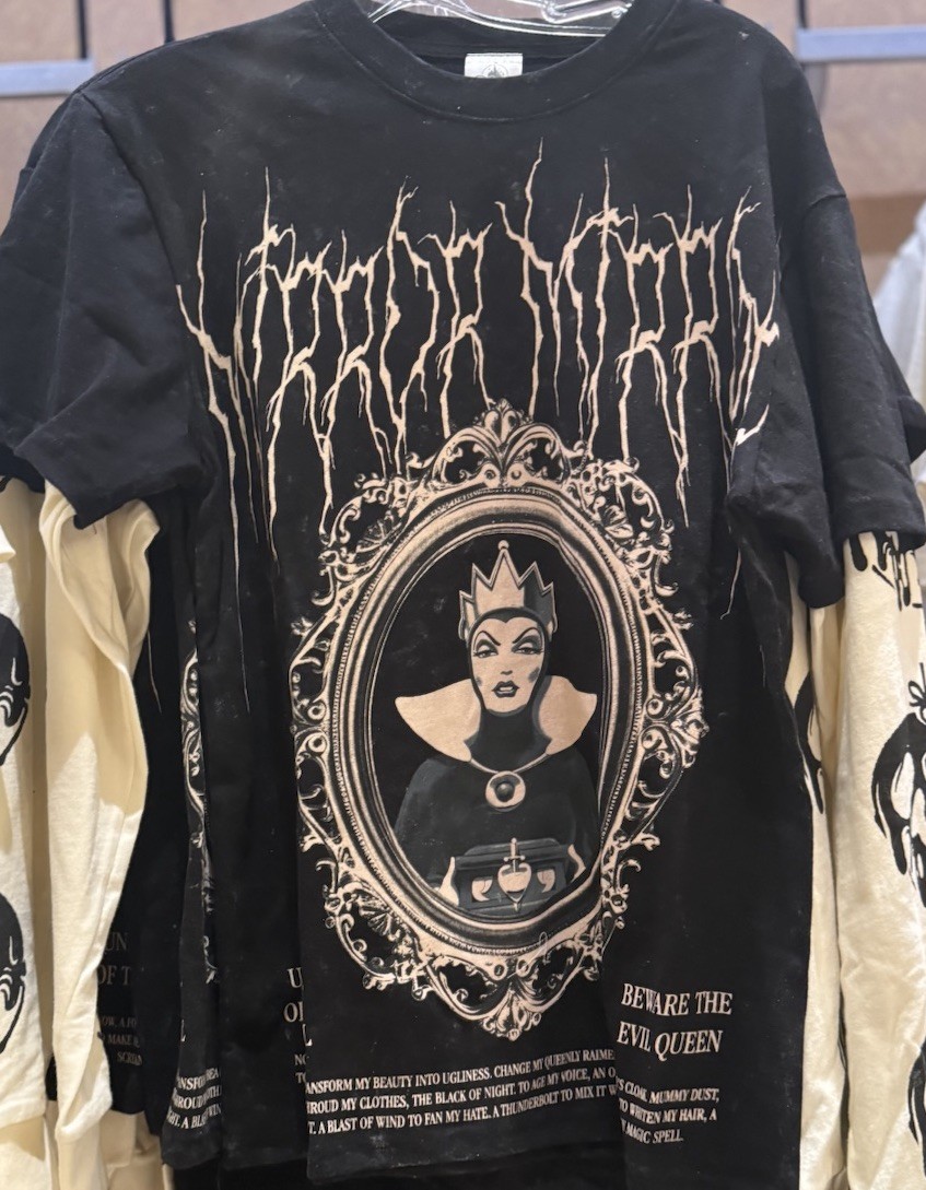 2026 Disney Parks Evil Queen Long Sleeve Shirt Small S Vilains Snow White Drawfs