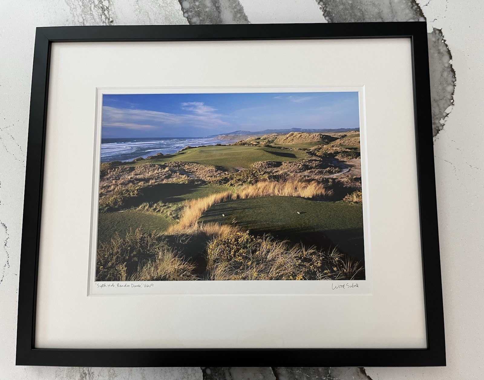 Framed Bandon Dunes 6th Hole, View 9 Photograph By Wood Sabold, 22.5” X 18.75”