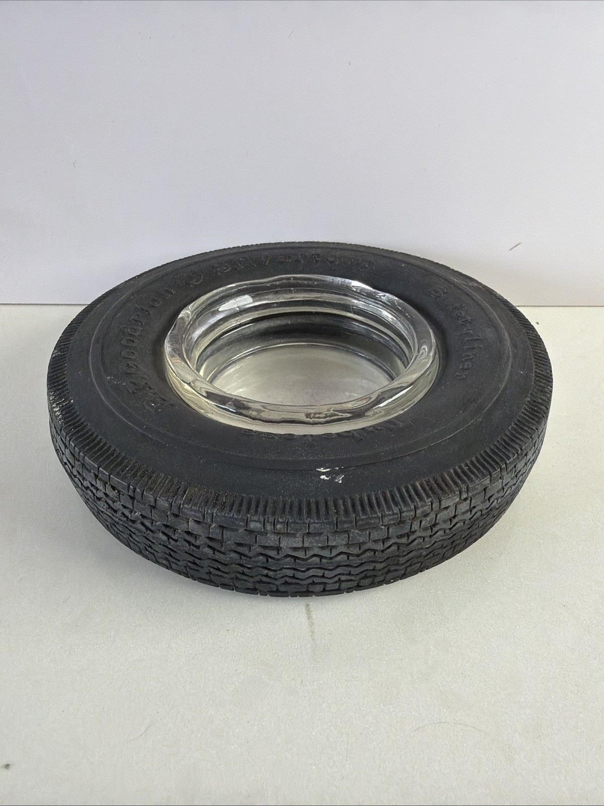 Vintage BF Goodrich Silvertown Tubeless Tire Ashtray Safetyliner Parts Holder 