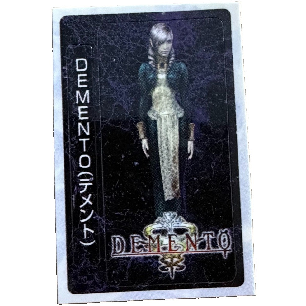 Sony PlayStation 2 PS2 Demento Haunting Ground Horror 2005 Memory Card Sticker