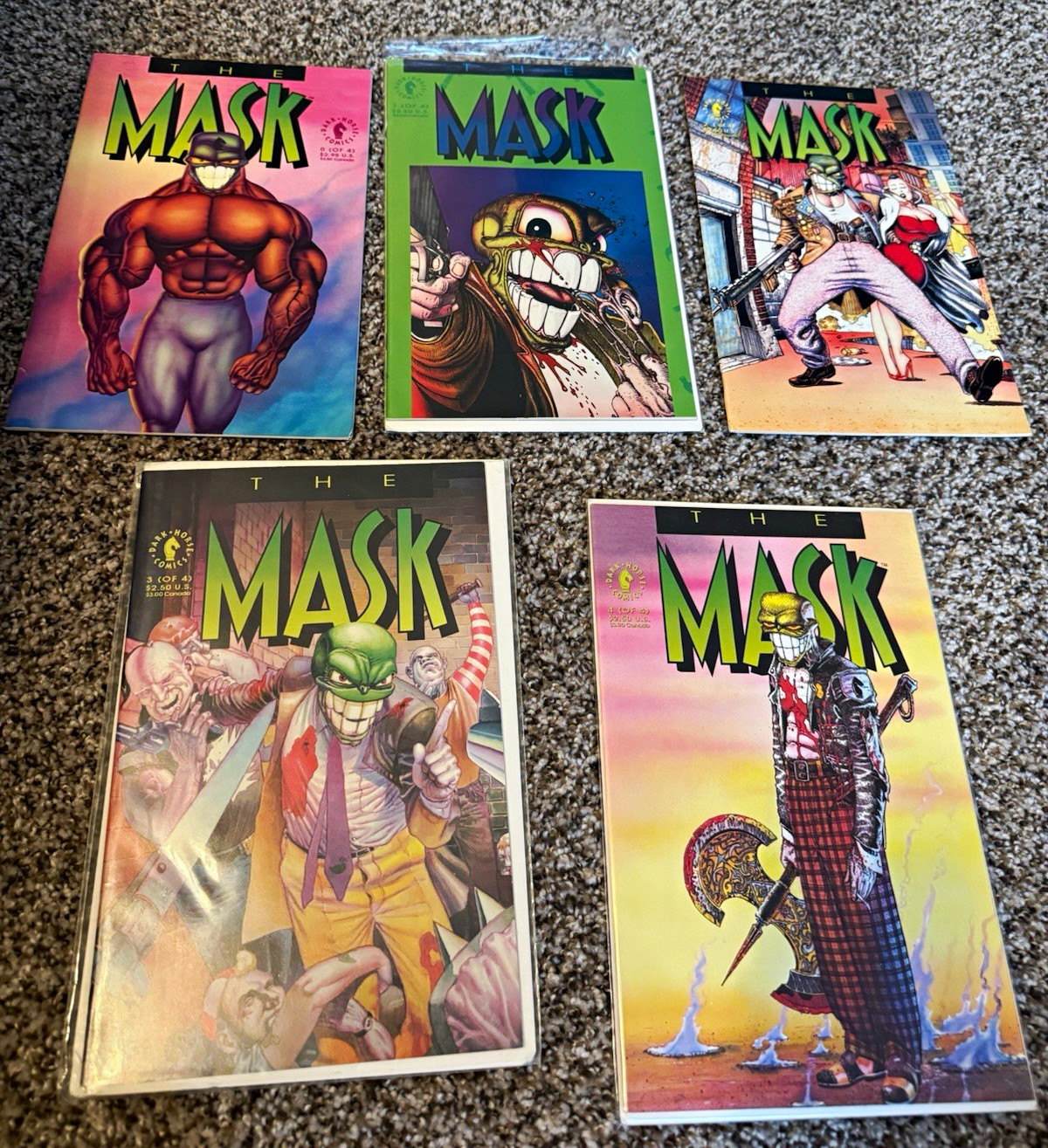 The Mask OG Series Comic Book Lot #0-4. 1st of Mask series. Full set