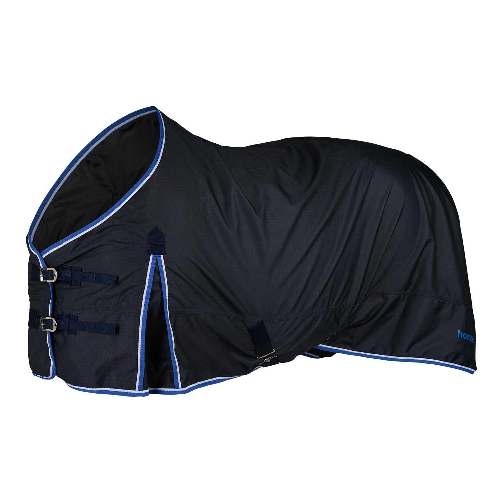 HORZE Glasgow Lightweight Waterproof Turnout Horse Sheet – No Fill, Dark Blue, 7