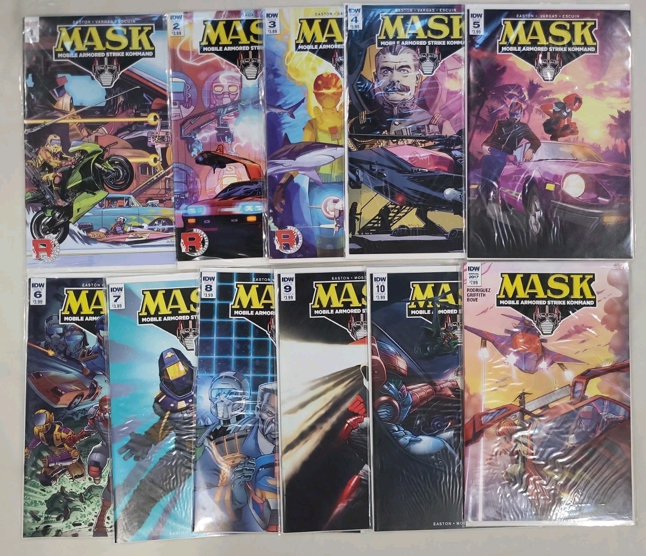 MASK MOBILE ARMORED #1-10 + Annual, Complete Run IDW COMICS 2016