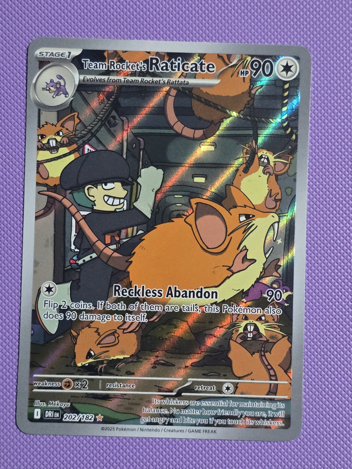 Team Rockets Raticate 202/182 Destined Rivals