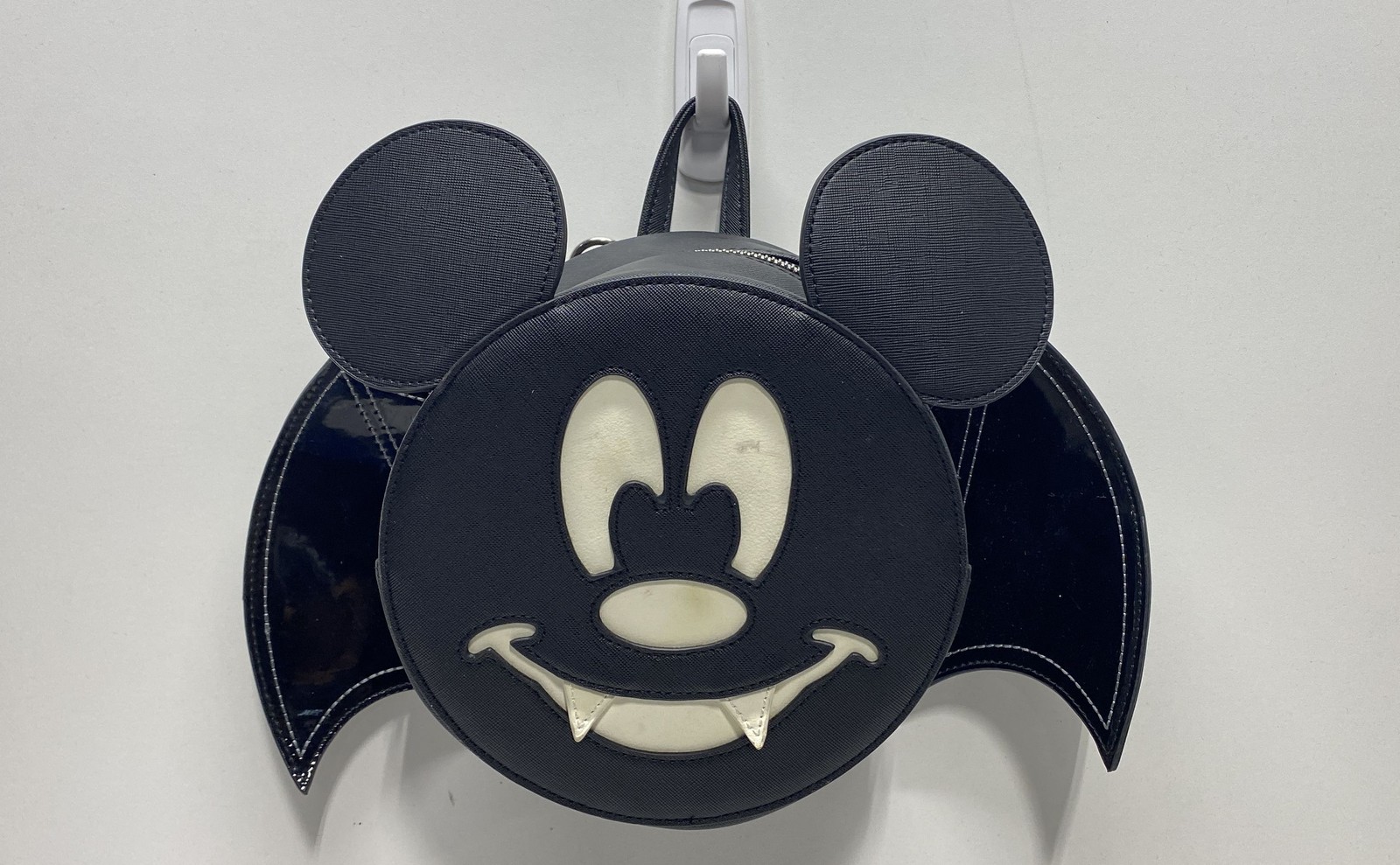 Disney Loungefly Mickey Mouse Vampire Bat Halloween Mini Backpack Black