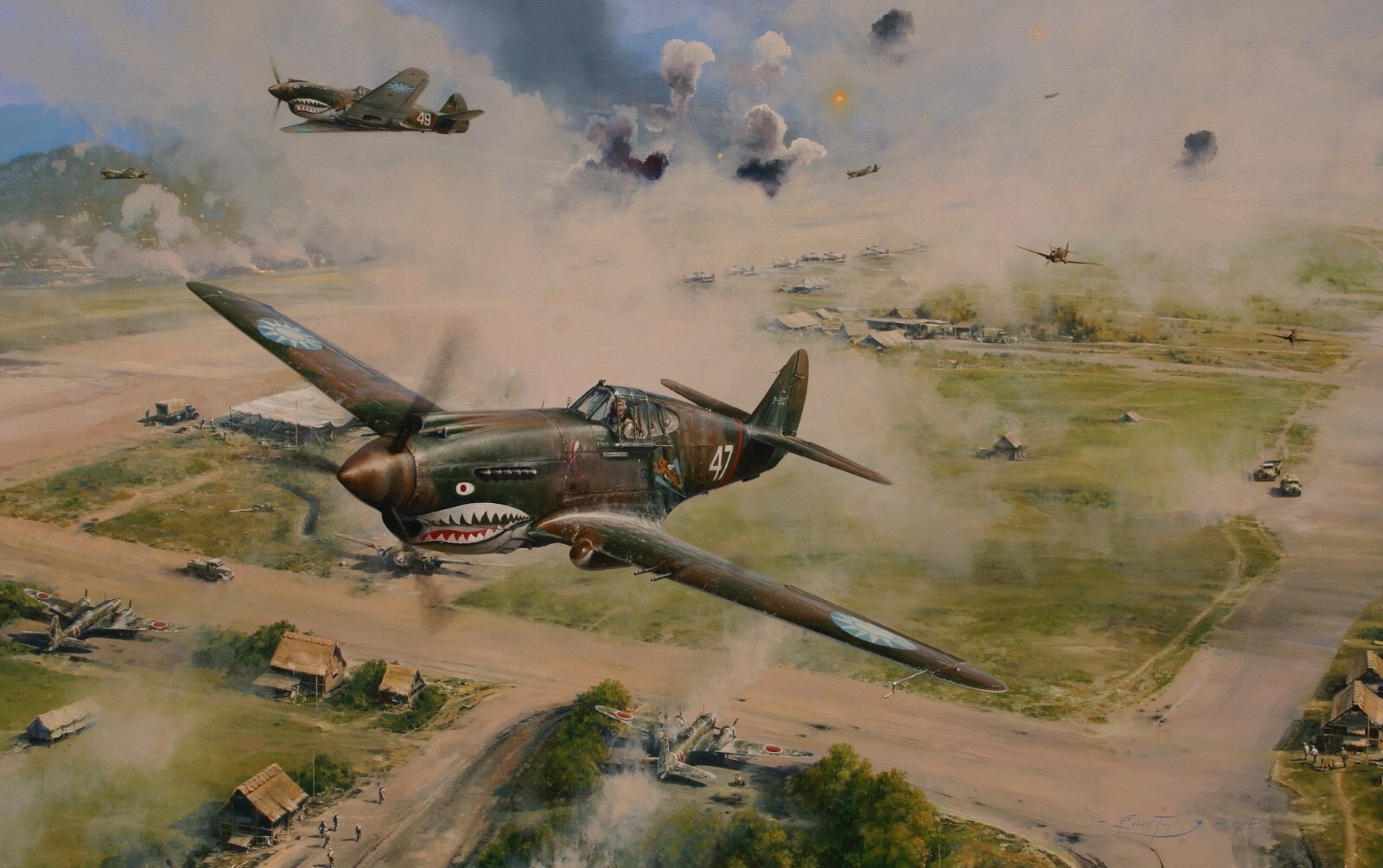 Flying Tigers - the Stuff of Legends by Robert Taylor signed by 6 Flying Tigers