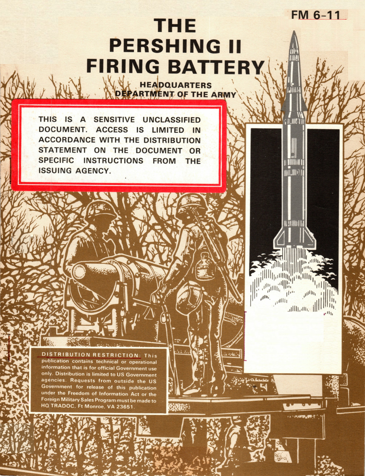 154 Page 1985 FM 6-11 THE PERSHING II FIRING BATTERY Missile Manual on Data CD