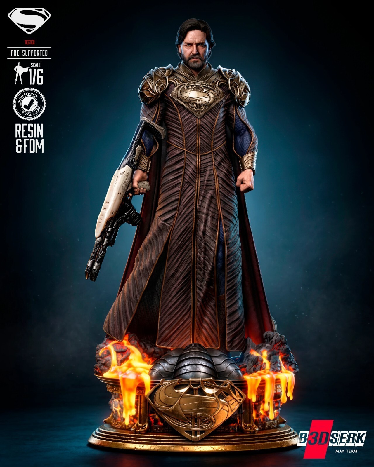 1:8 Jor-El Superman Fan Art UNPAINTED High Quality Garage Kit