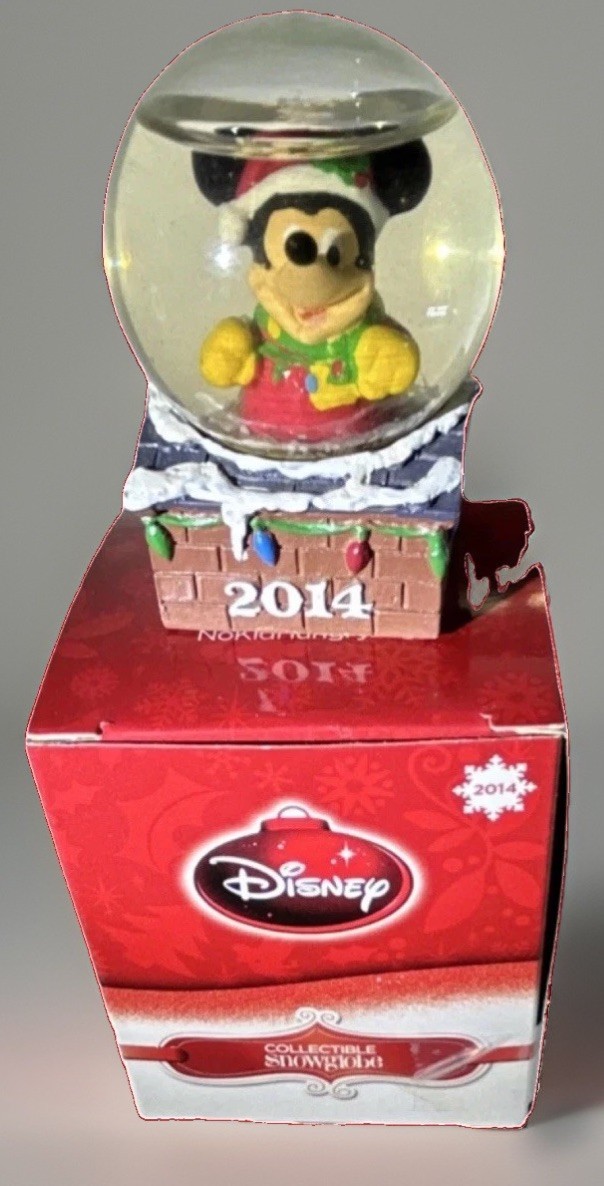 Disney Mickey Mouse 2014 JCPenney Snow Globe Black Friday Holiday Giveaway NIB