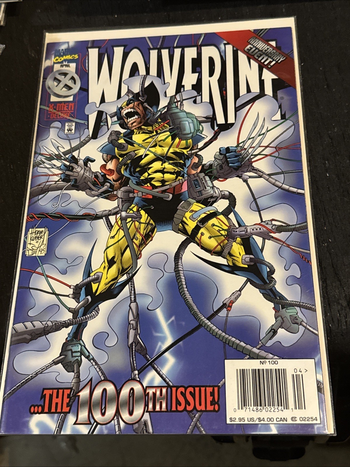 Wolverine #100 Vol 1 Marvel Comics Non-Hologram Cover Newsstand April 95