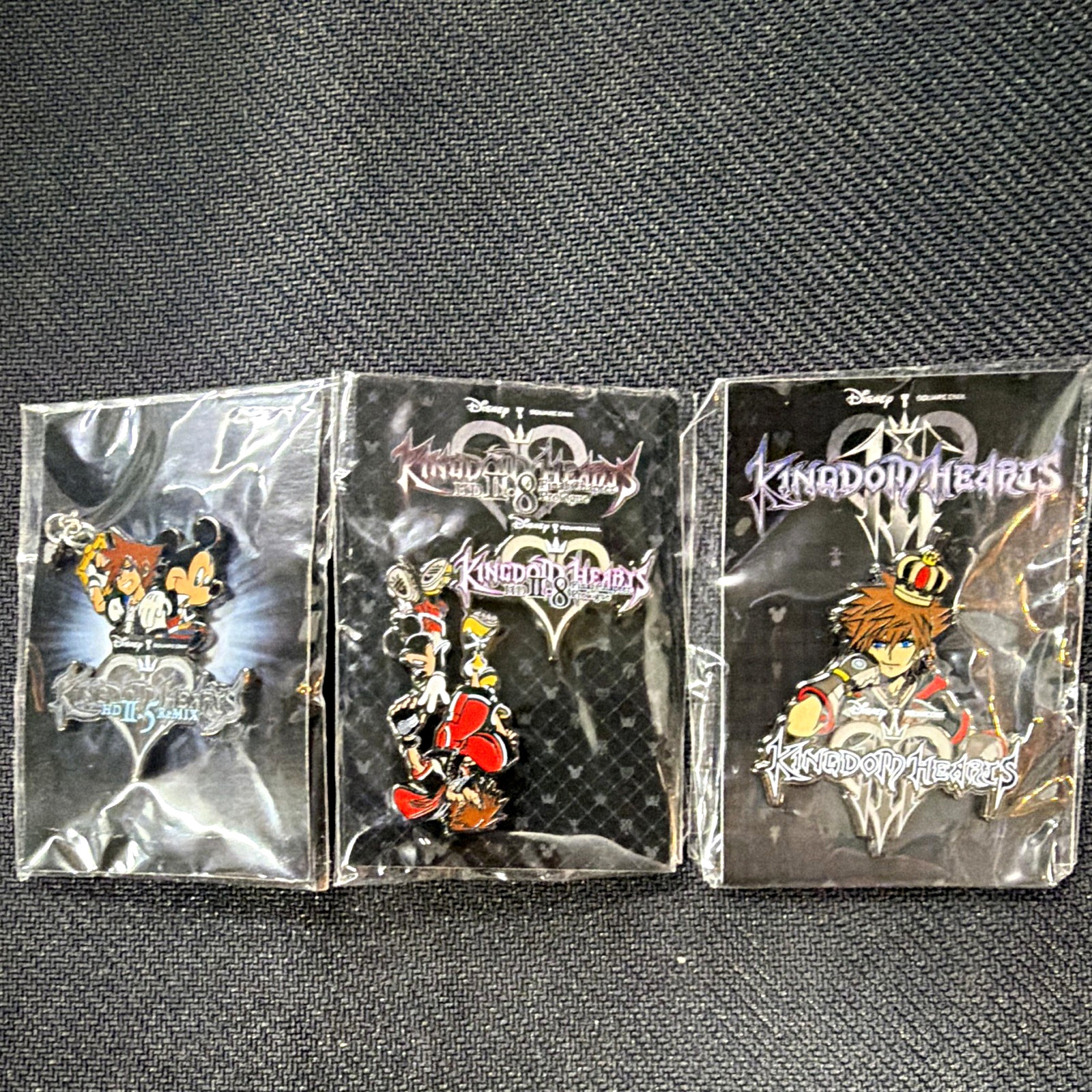 Disney Kingdom Hearts Character Pin Set Lot of 3  from PS3 special editions