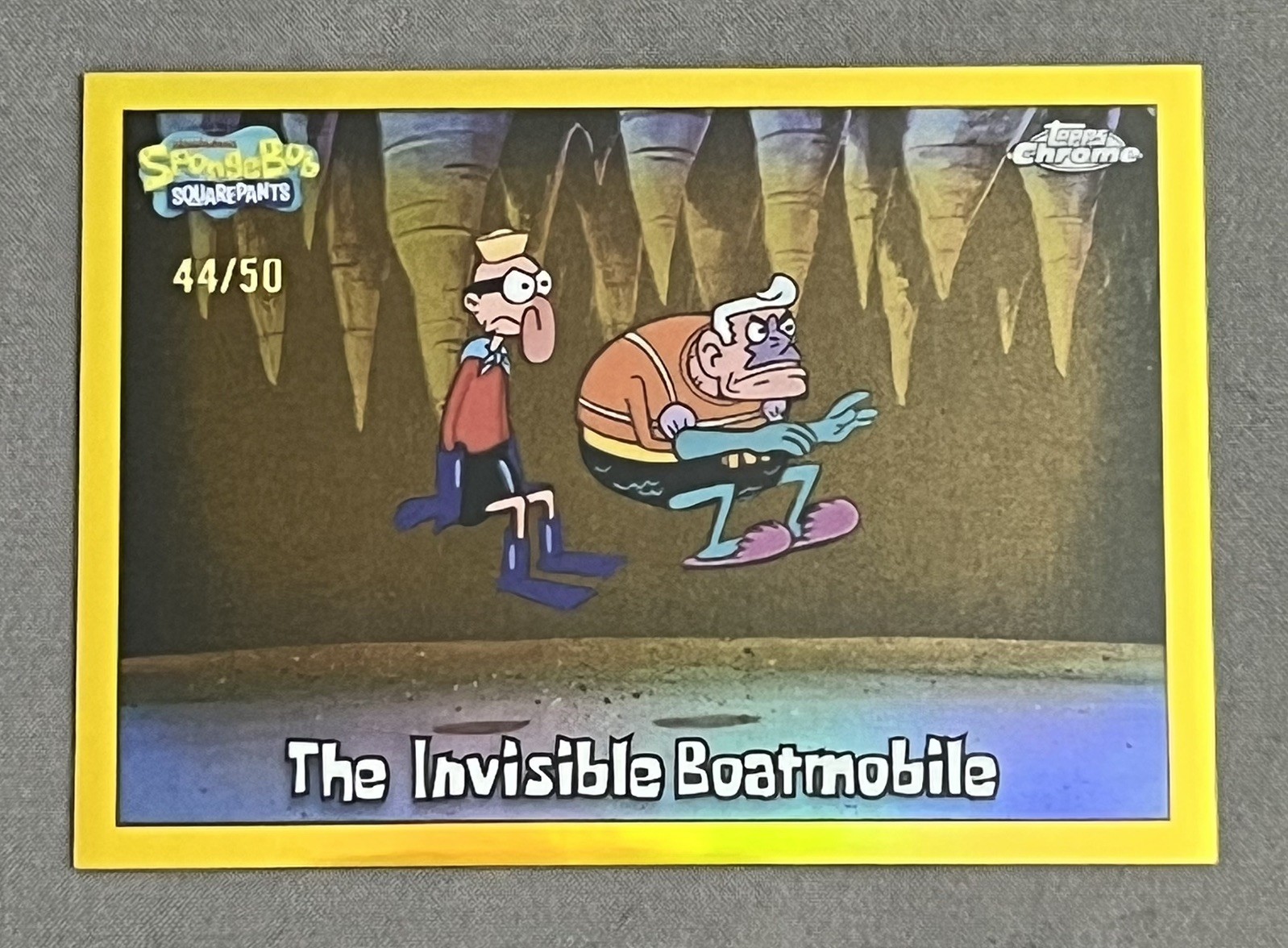 2025 Topps Chrome SpongeBob SquarePants The Invisible Boatmobile Gold  /50