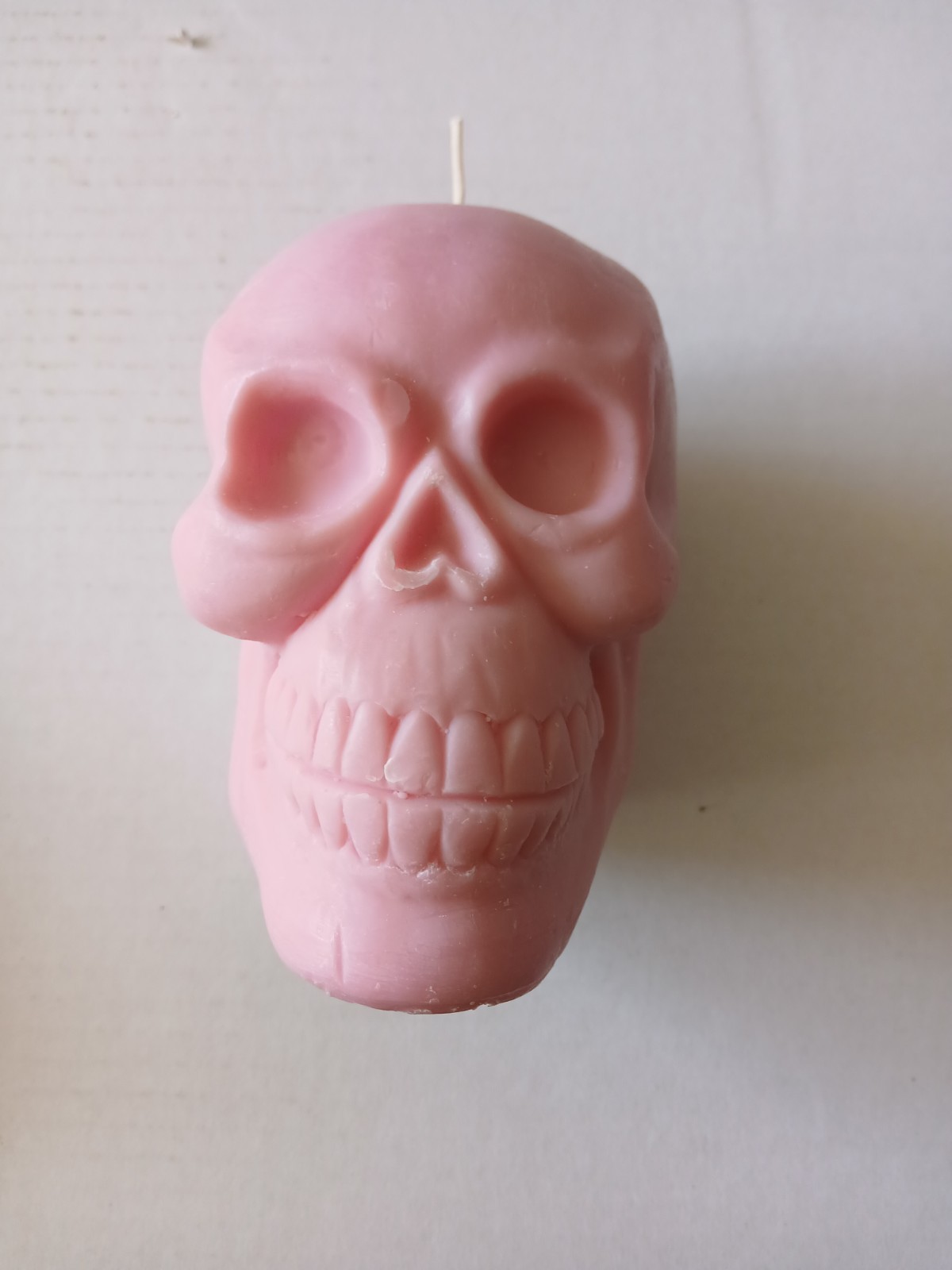 Halloween Decorative Soy Wax Candle Pink Skull NEW in Package