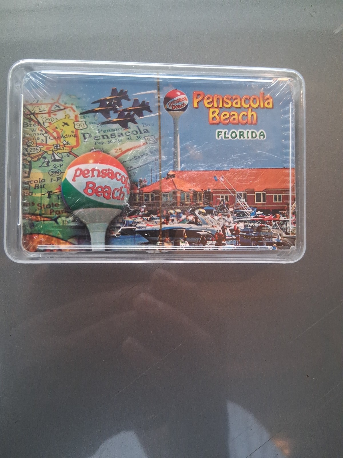 Sealed Pensacola Beach Florida Souvenir Design Playing Card Deck Sealed New.