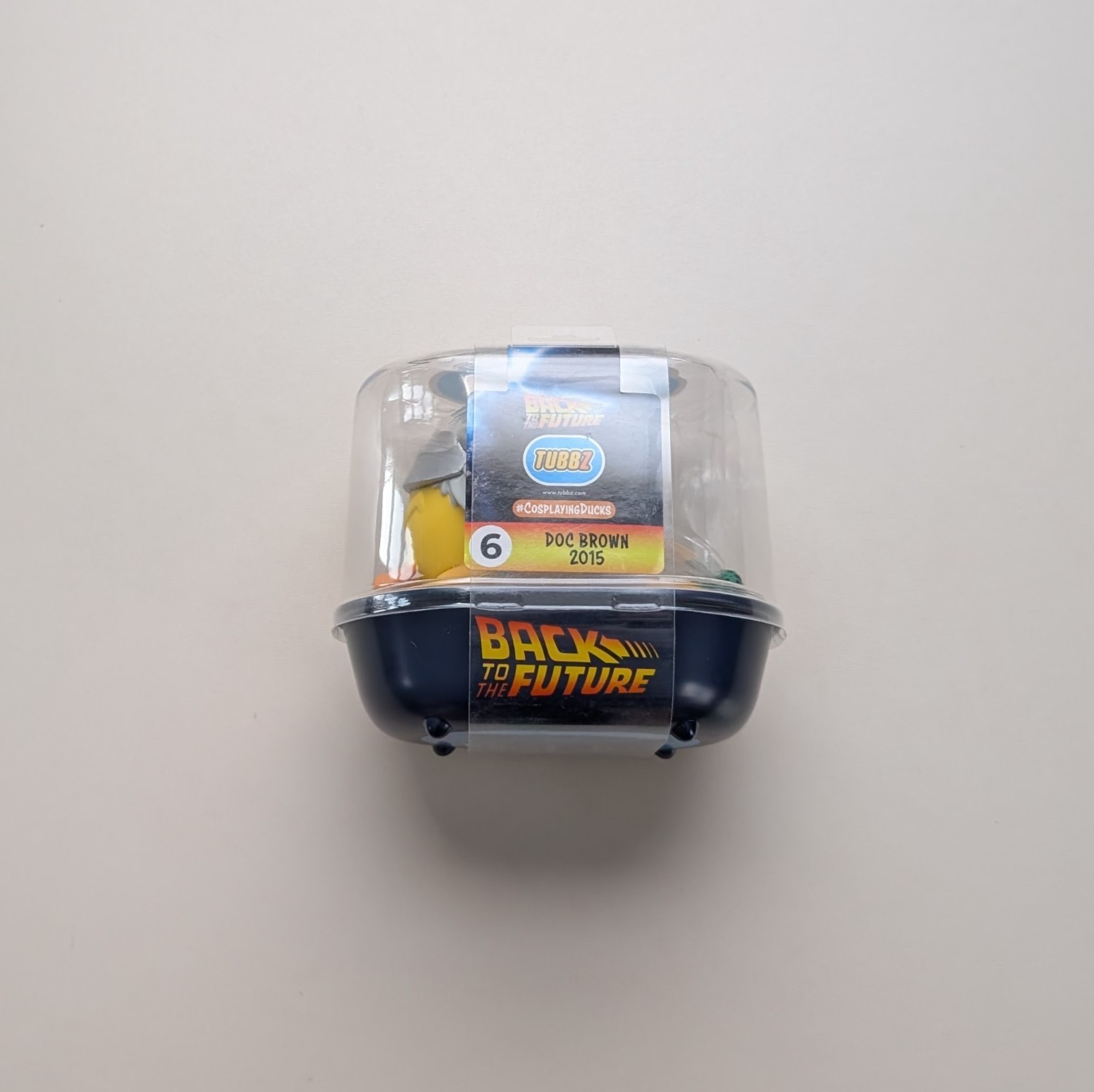 Tubbz Duck Back to the Future Doc Brown 2015 First Edition Bathtub Display New