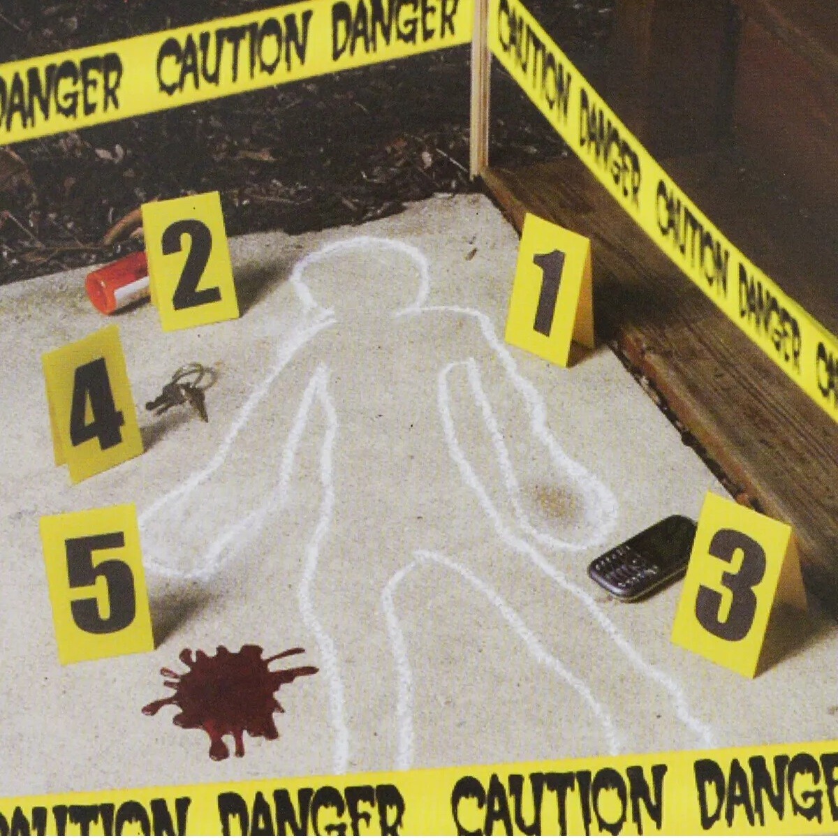 POLICE CRIME SCENE KIT Detective Murder Mystery Halloween Prop Party Decoration