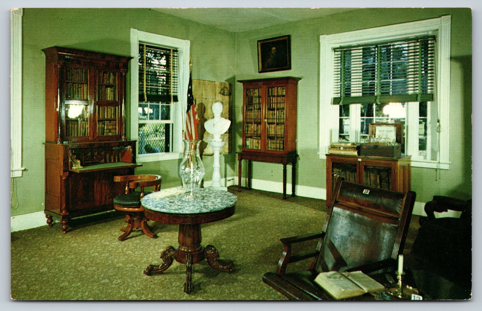 Andrew Jackson\'s Office The Hermitage Nashville TN Vintage Postcard W.M. Cline