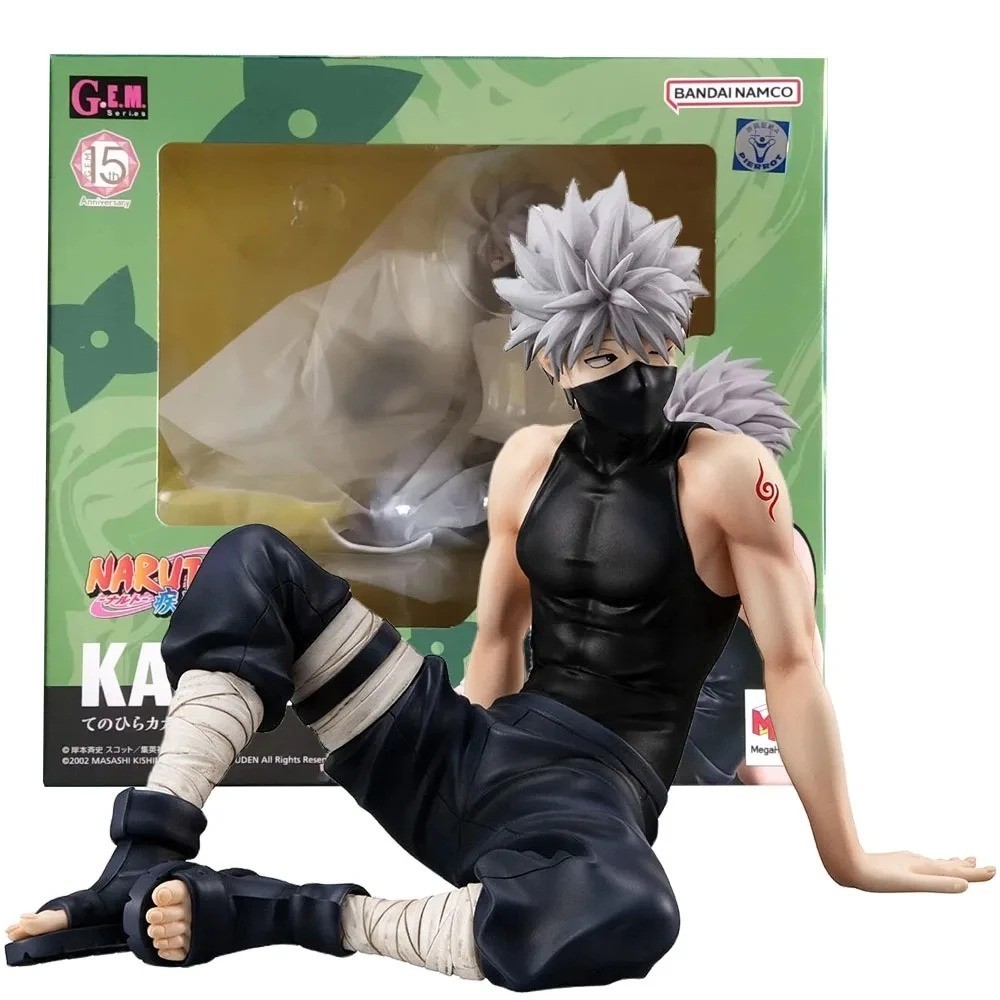 Naruto Shippuden Kakashi Hatake Sitting PVC Figure Collectible Model Toy Gift