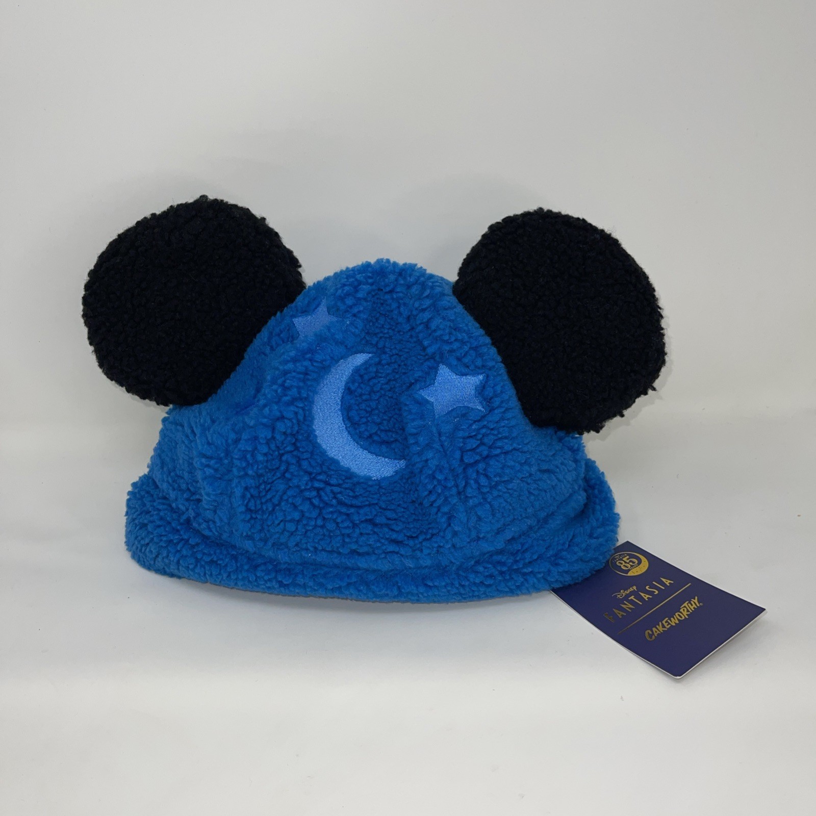 Disney X Cakeworthy Fantasia Sorcerer Mickey Mouse Ears Sherpa Beanie New wtags 