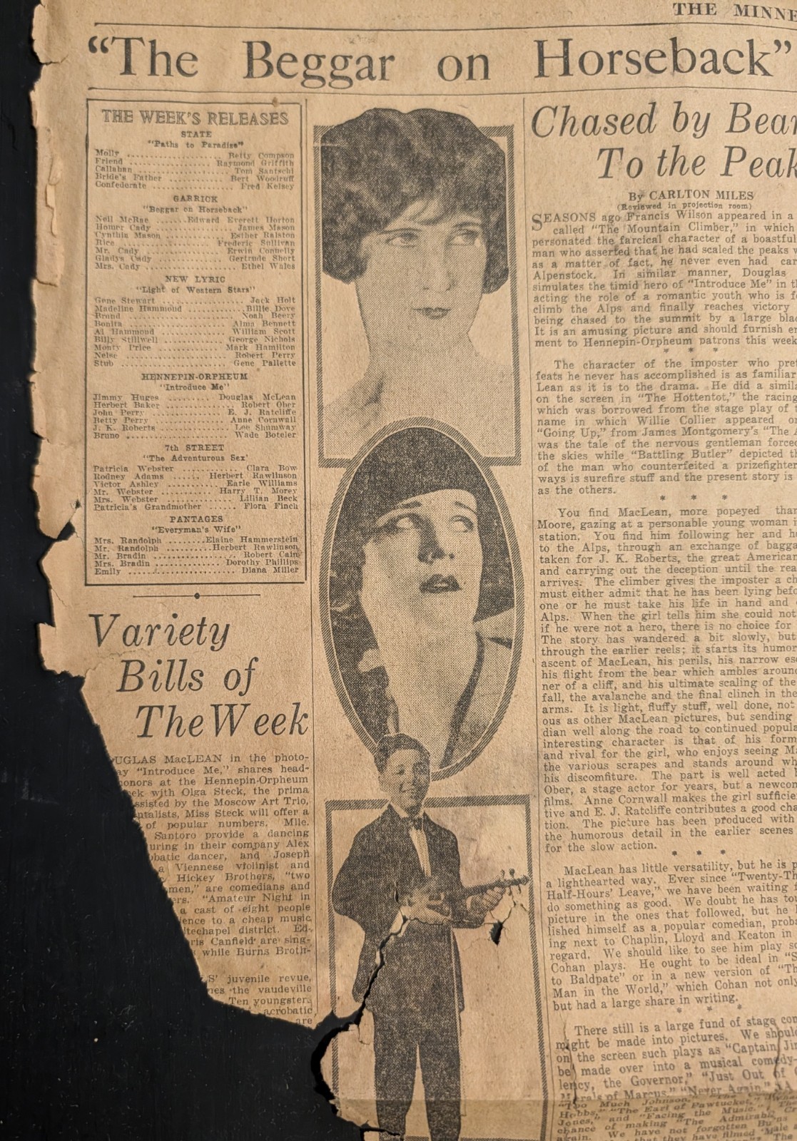 1925 Newspaper Pages Antique Americana Memorobilia Minneapolis Journal