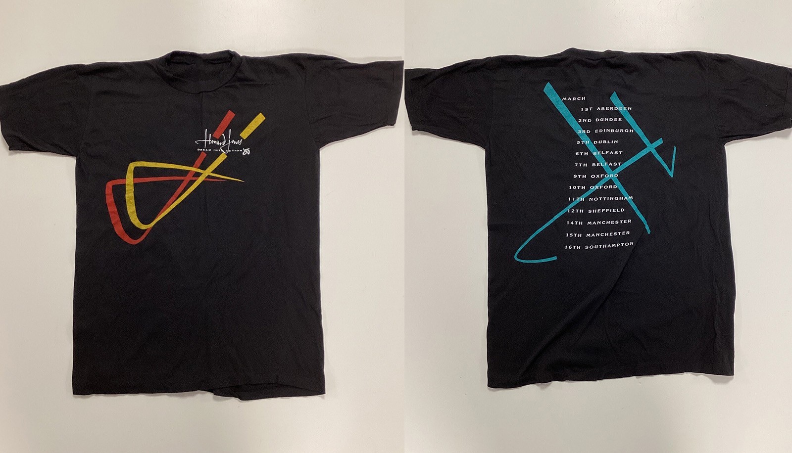 2 Sides Howard Jones Dream Into Action 85 UK Tour Shirt Black S-5XL  1UU012
