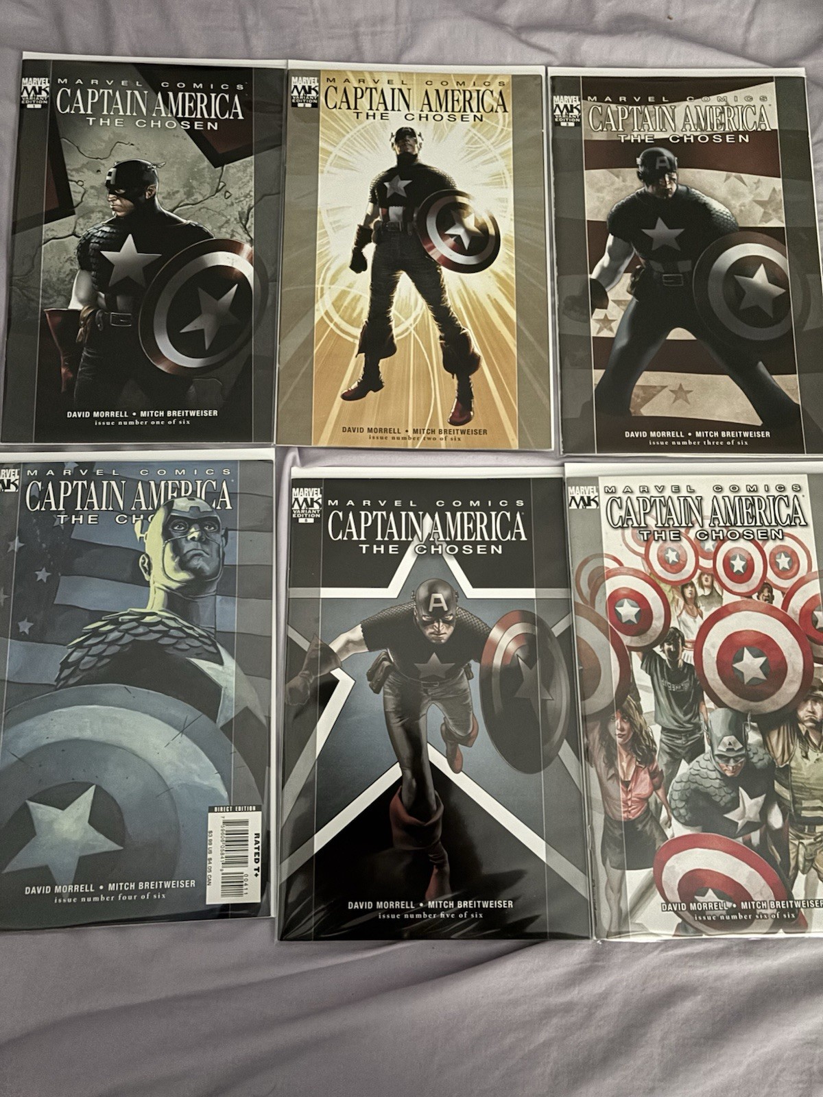 Captain America: The Chosen #1-6 Complete Set (2007-2008) Marvel Comics 