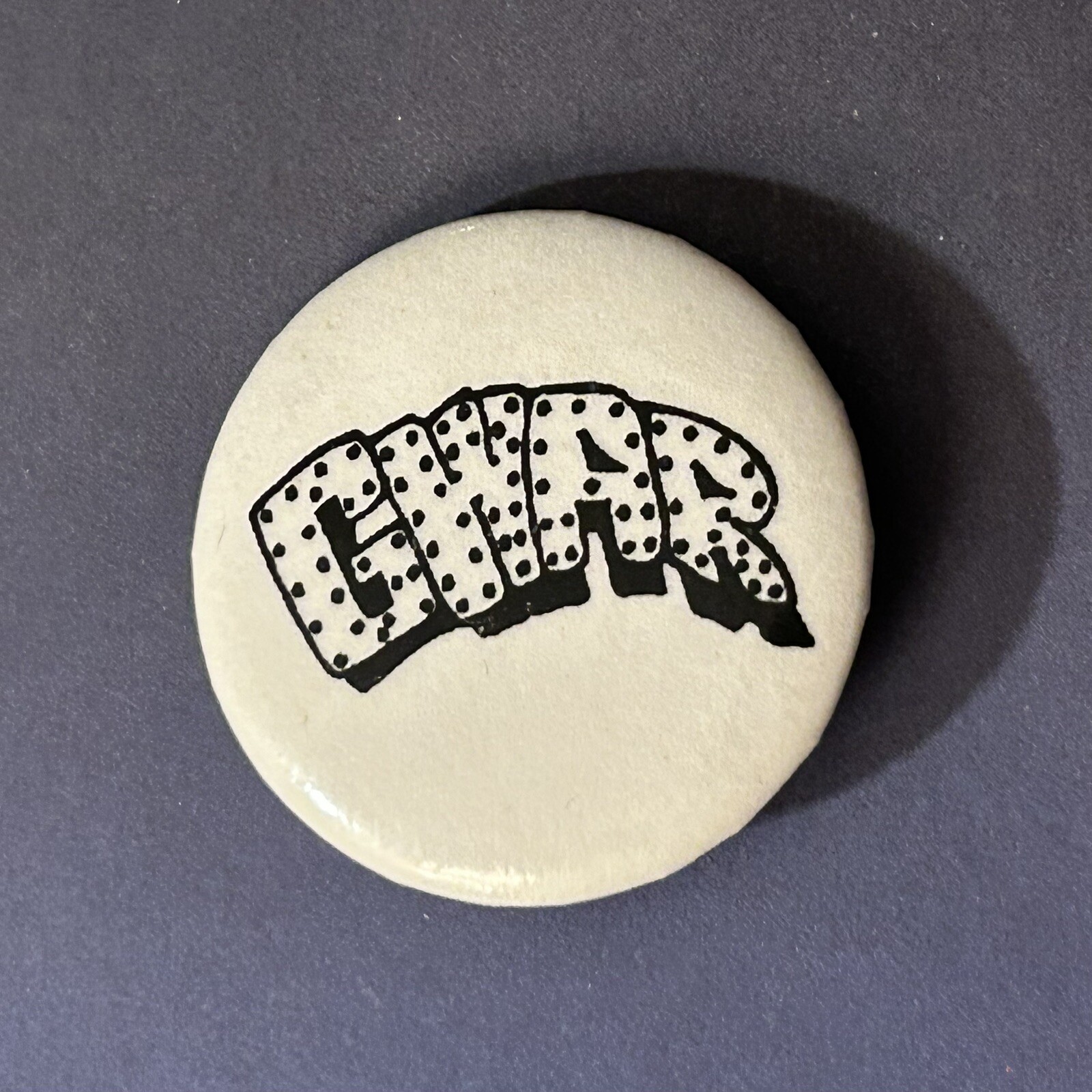 VINTAGE GWAR LOGO BUTTON PINBACK PIN THEATER ROCK 1.25” BADGE VOMIT BLOOD BAND