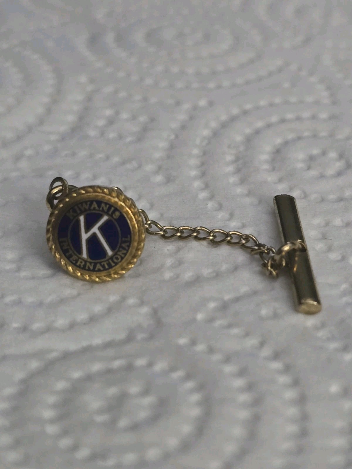 Vintage Kiwanis International Enamel Lapel Pin & Tie Tac