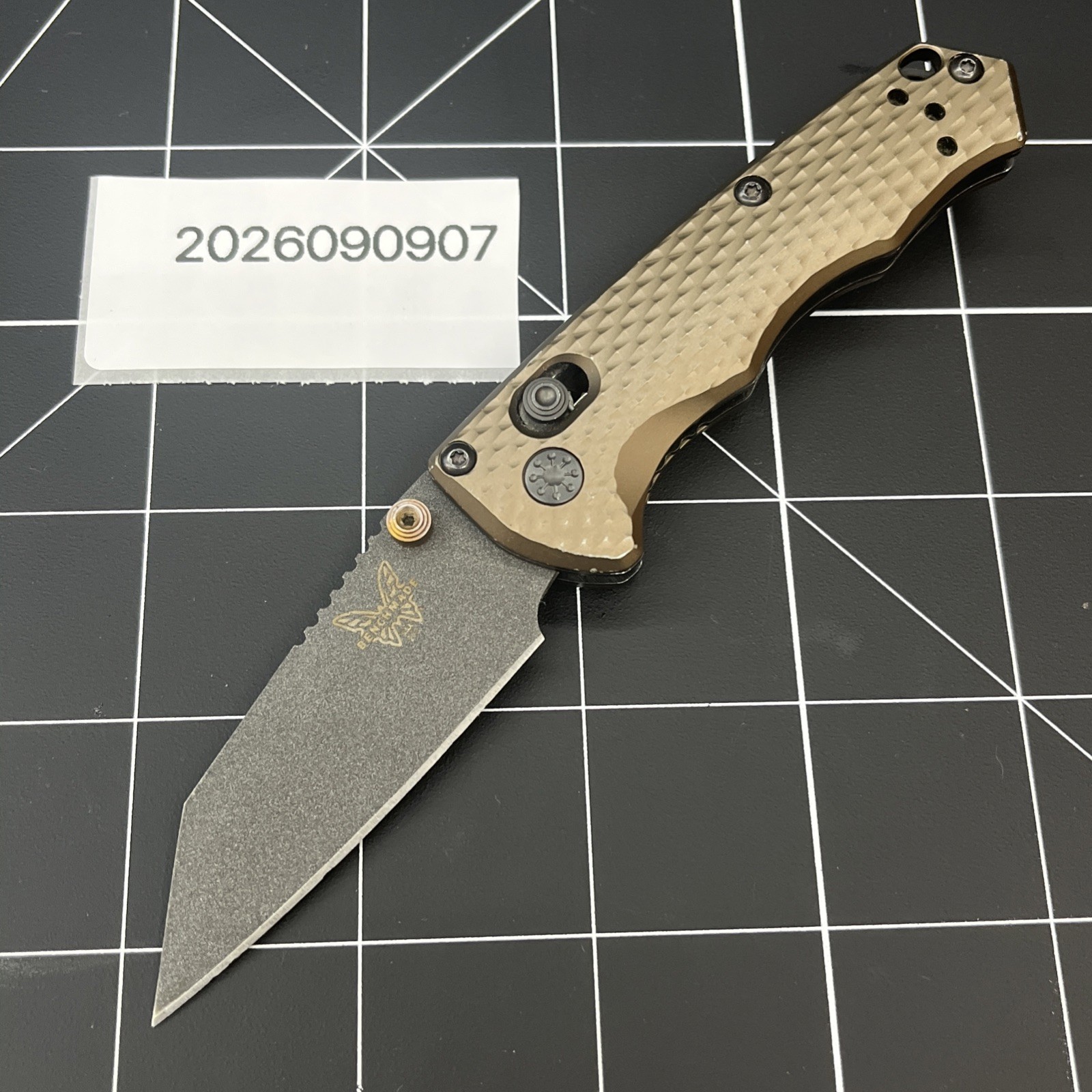 Benchmade 290BK-1 Full Immunity Dark Earth Aluminum M4 Steel Blade Folding Knife