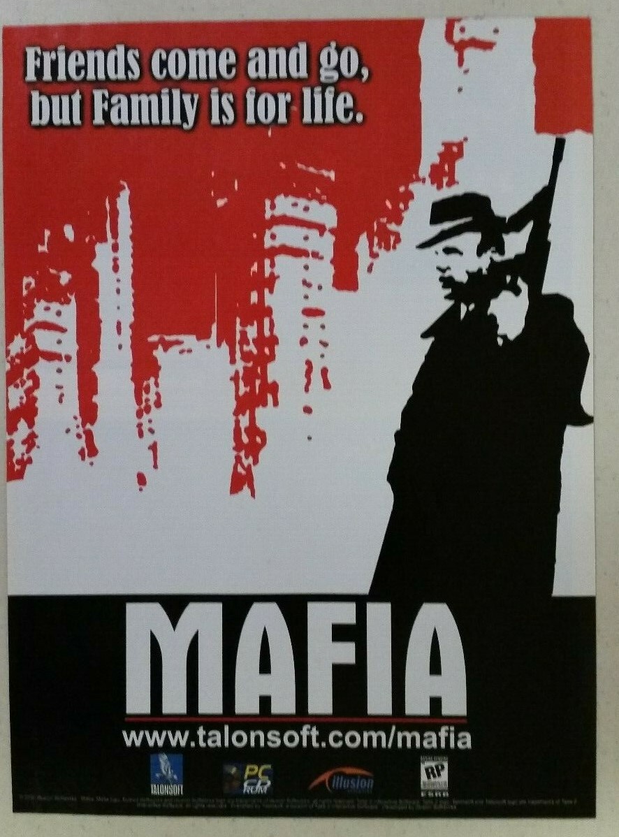 2000 MAFIA ~ Vintage Video Game PRINT AD Talonsoft PC Game