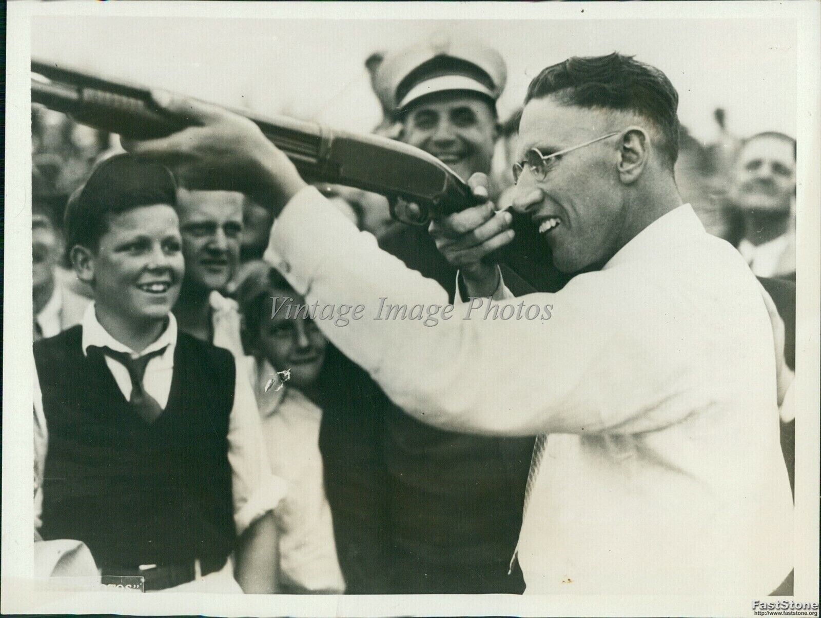 1931 Rev Garrison Roebuck Wins Amateur Trap Shoot Title In O H Sports Photo 6x8