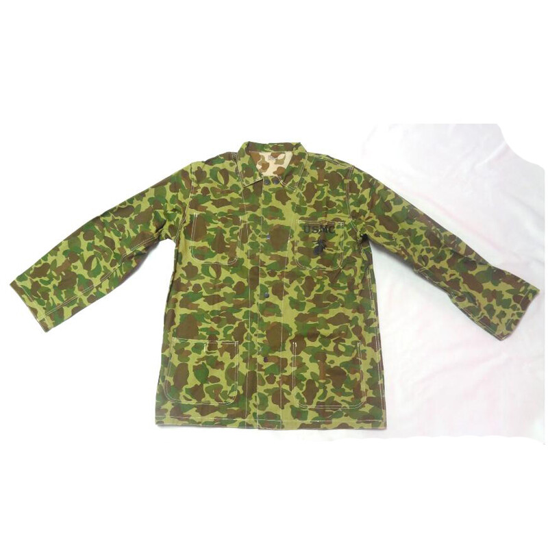 WWII US Army Solider USMC Pacific Camo Cotton Reversible Jacket Coat Tops M