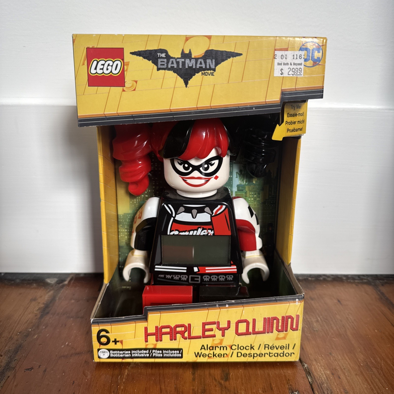 Lego The Batman Movie Harley Quinn Alarm Clock 2017 (CosBman978) NEW RETIRED 