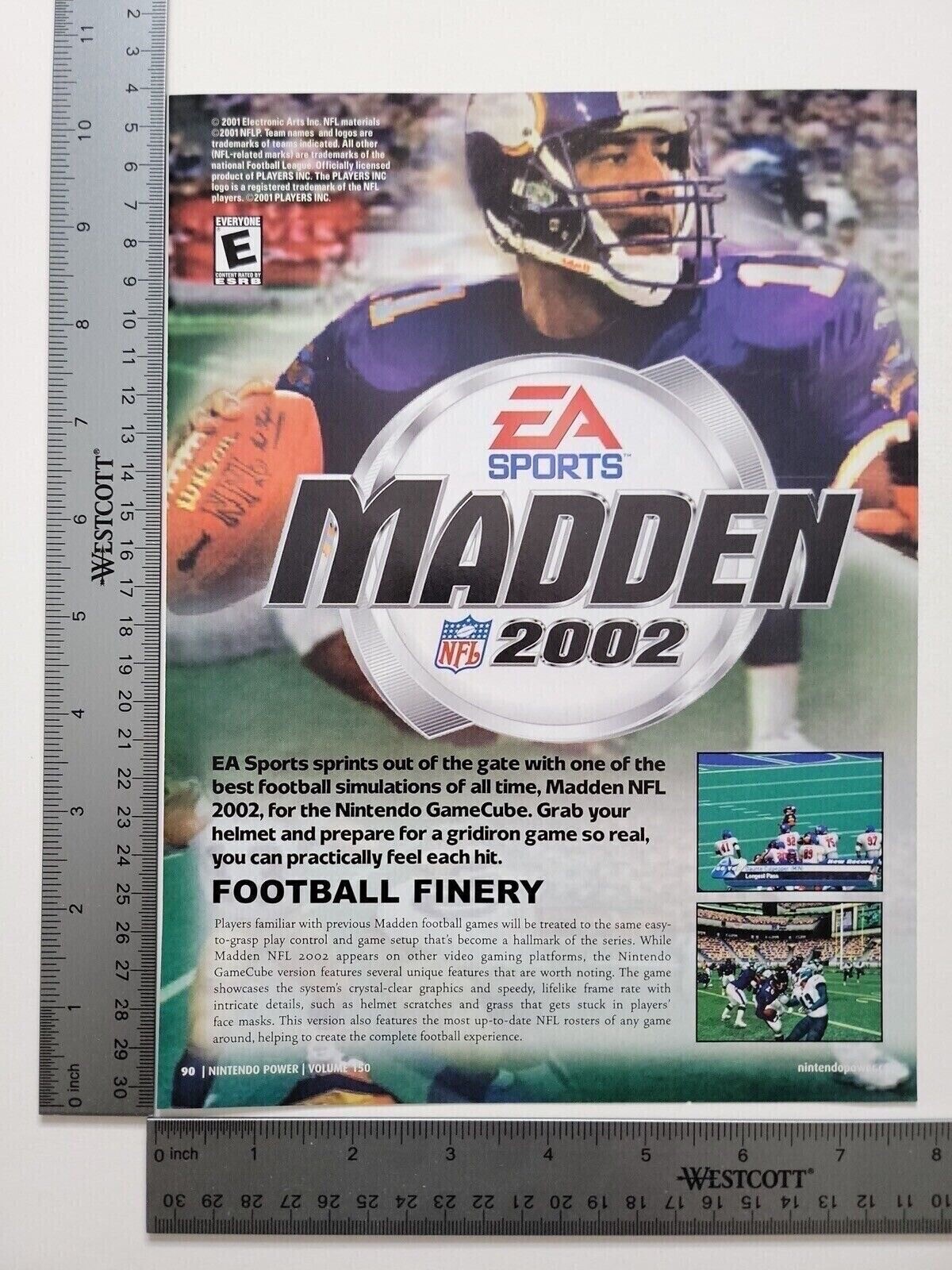 Madden 2002 Advertisement Original Print Ad / Poster Game Gift Art