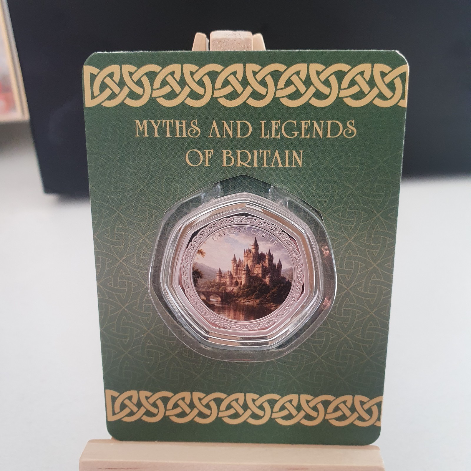 Myths and Legends of Britain - Camelot Castle - Silver Plated 50p Style  Carded