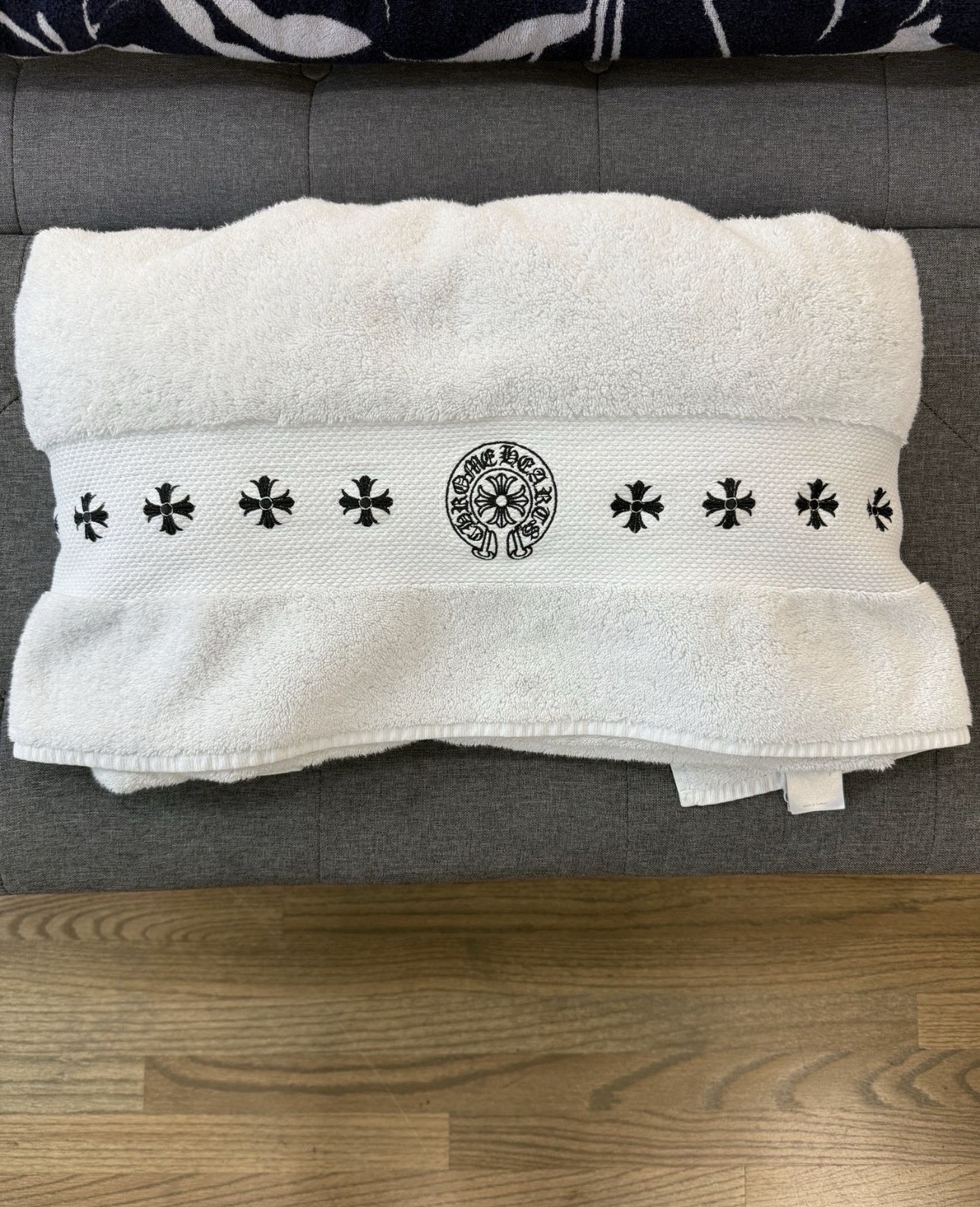 HUGE & RARE Chrome Hearts White Bath Towel - 100% AUTHENTIC