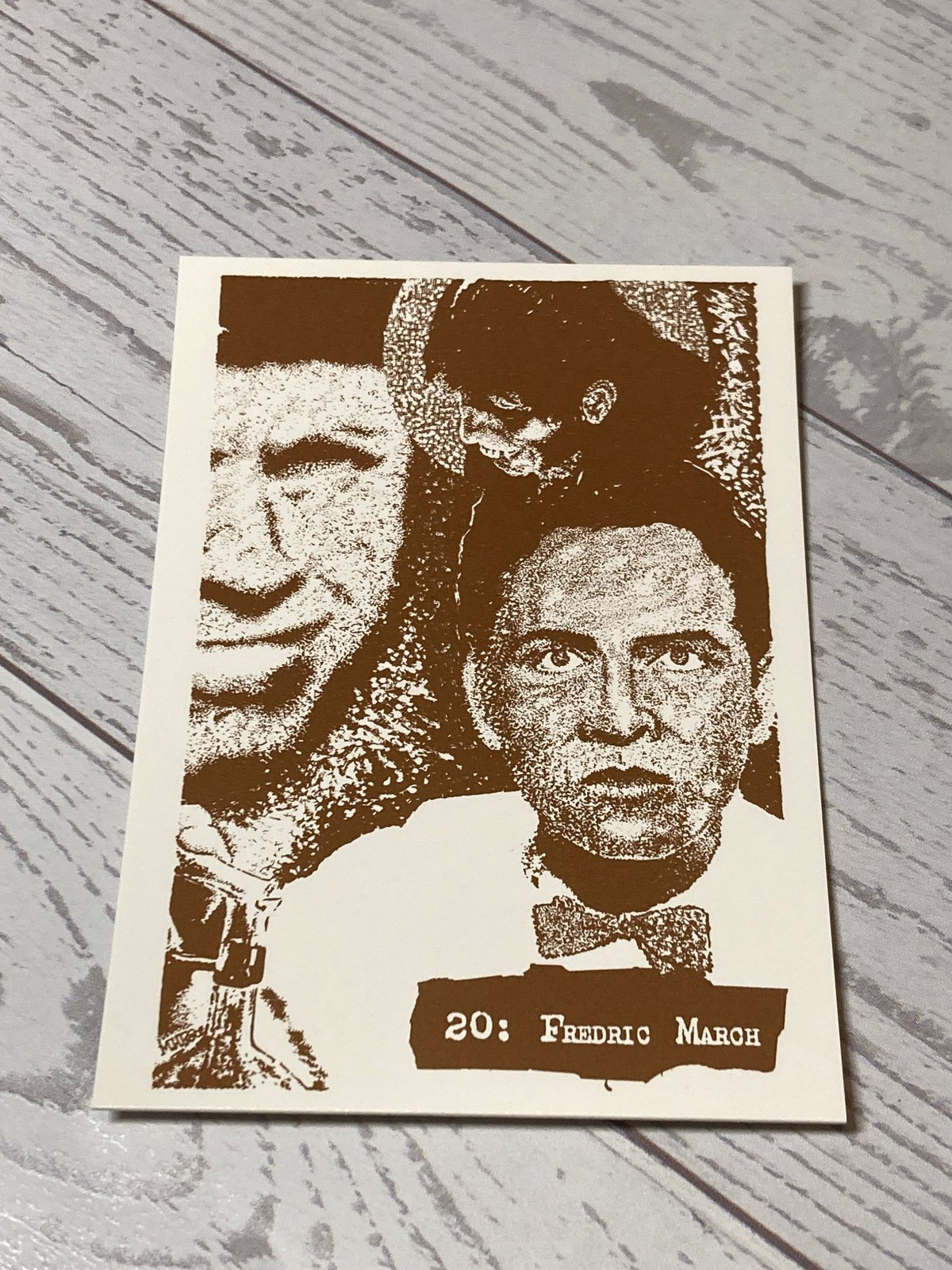 1993 Hollywood Horrors Fredric March #20 Trading Card Shel-Tone Collectible